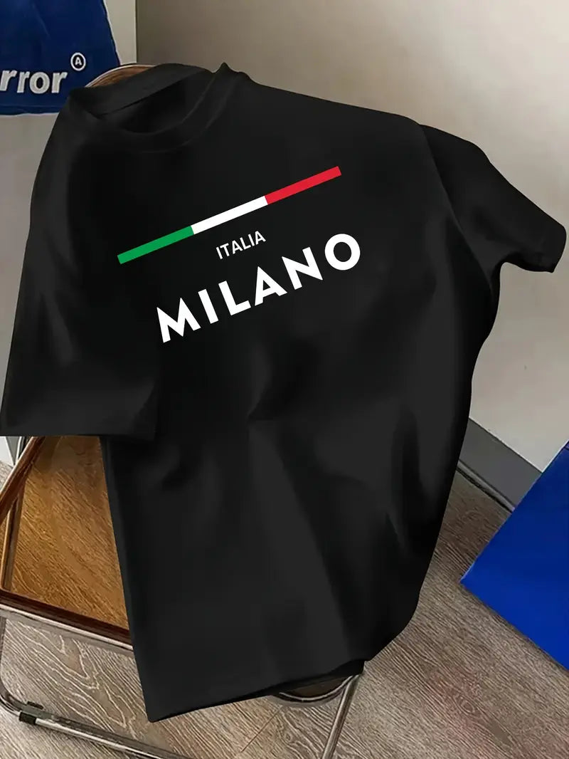 Super Premium Drop Shoulder Italia Milano Design ( 06 colour available)