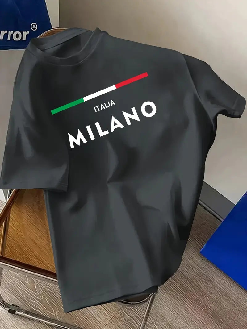 Super Premium Drop Shoulder Italia Milano Design ( 06 colour available)