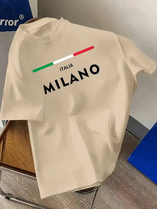 Super Premium Drop Shoulder Italia Milano Design ( 06 colour available)