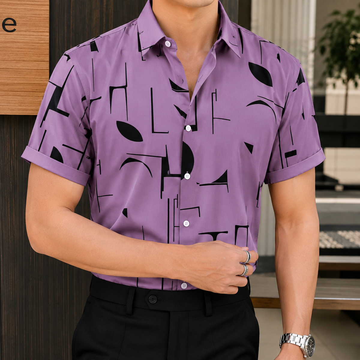 China Micro Half Sleeve Shirt For Men,s ( 6 colors available)