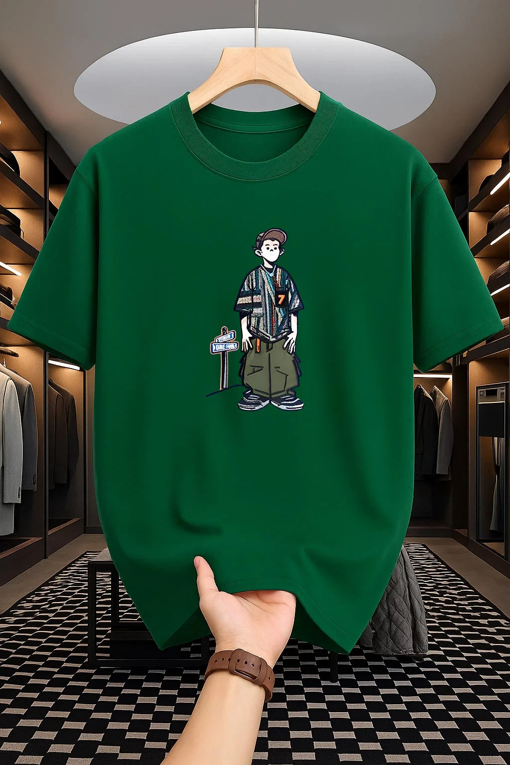Super Premium Drop Shoulder Cartoon desgin  ( 09 colour available)