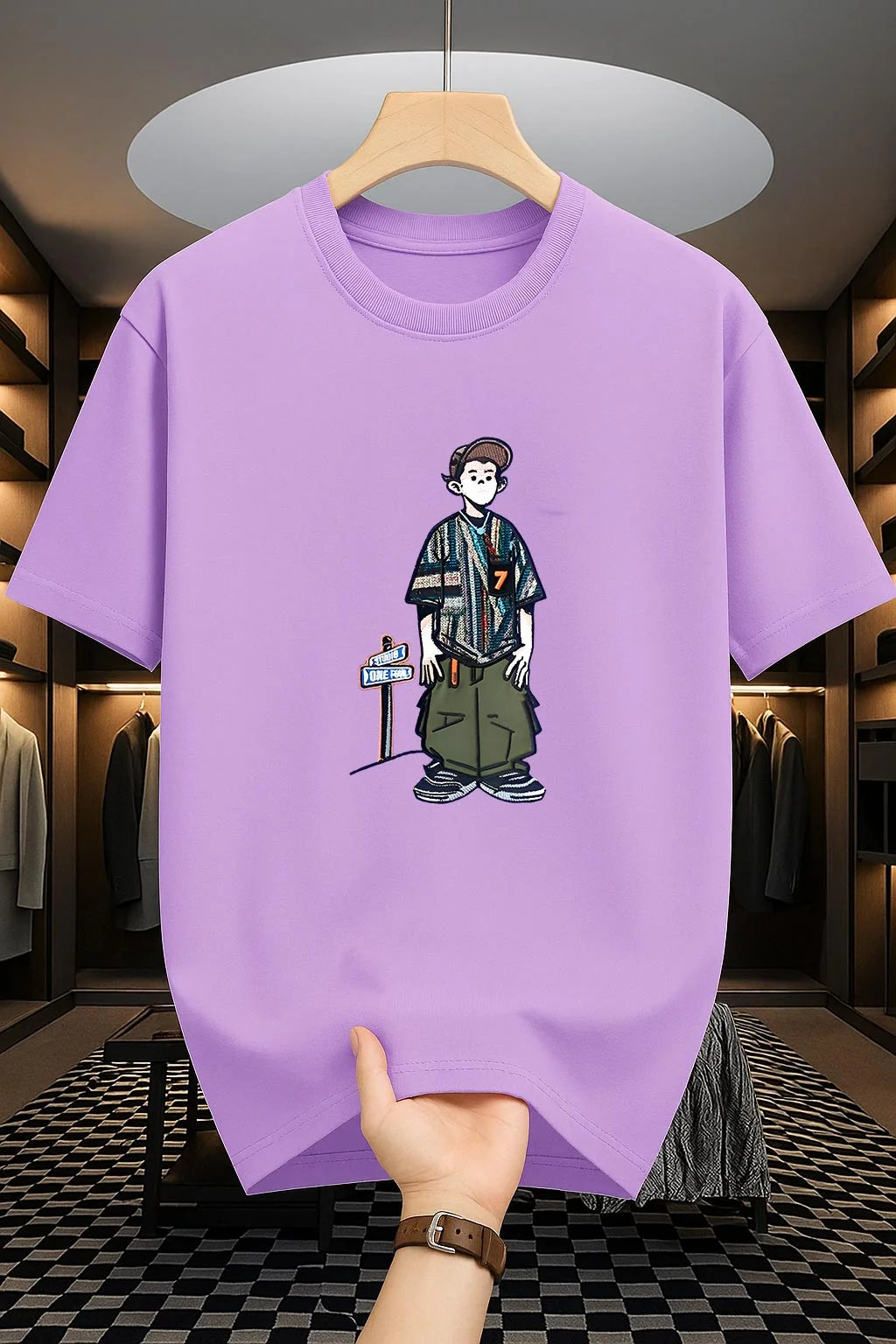 Super Premium Drop Shoulder Cartoon desgin  ( 09 colour available)